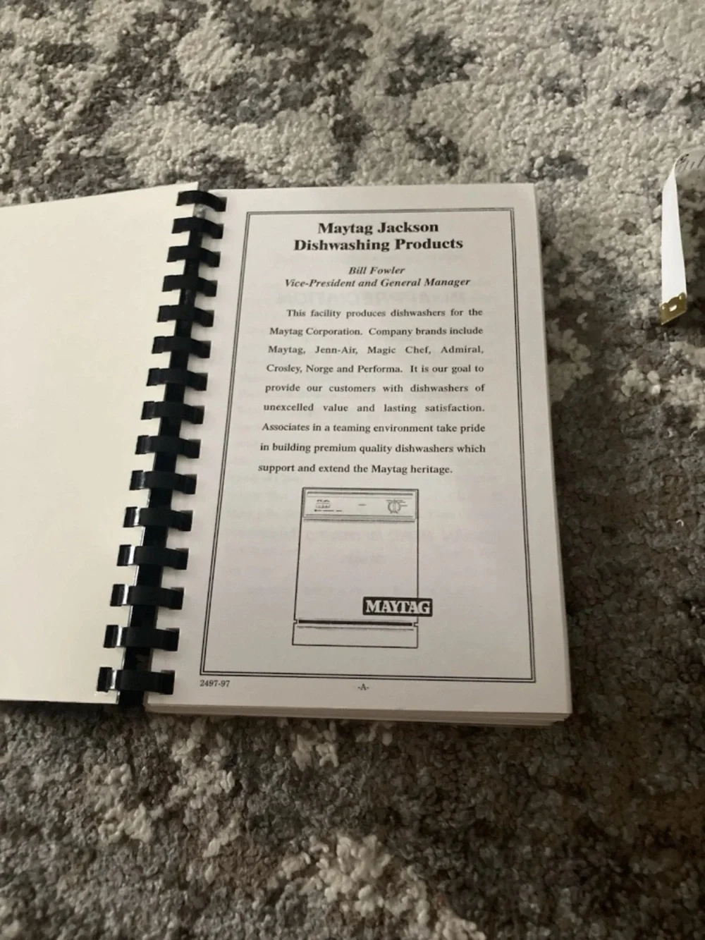 Sharing Our Best Cookbook Recipe Guide book Maytag Whirlpool Jackson Associate